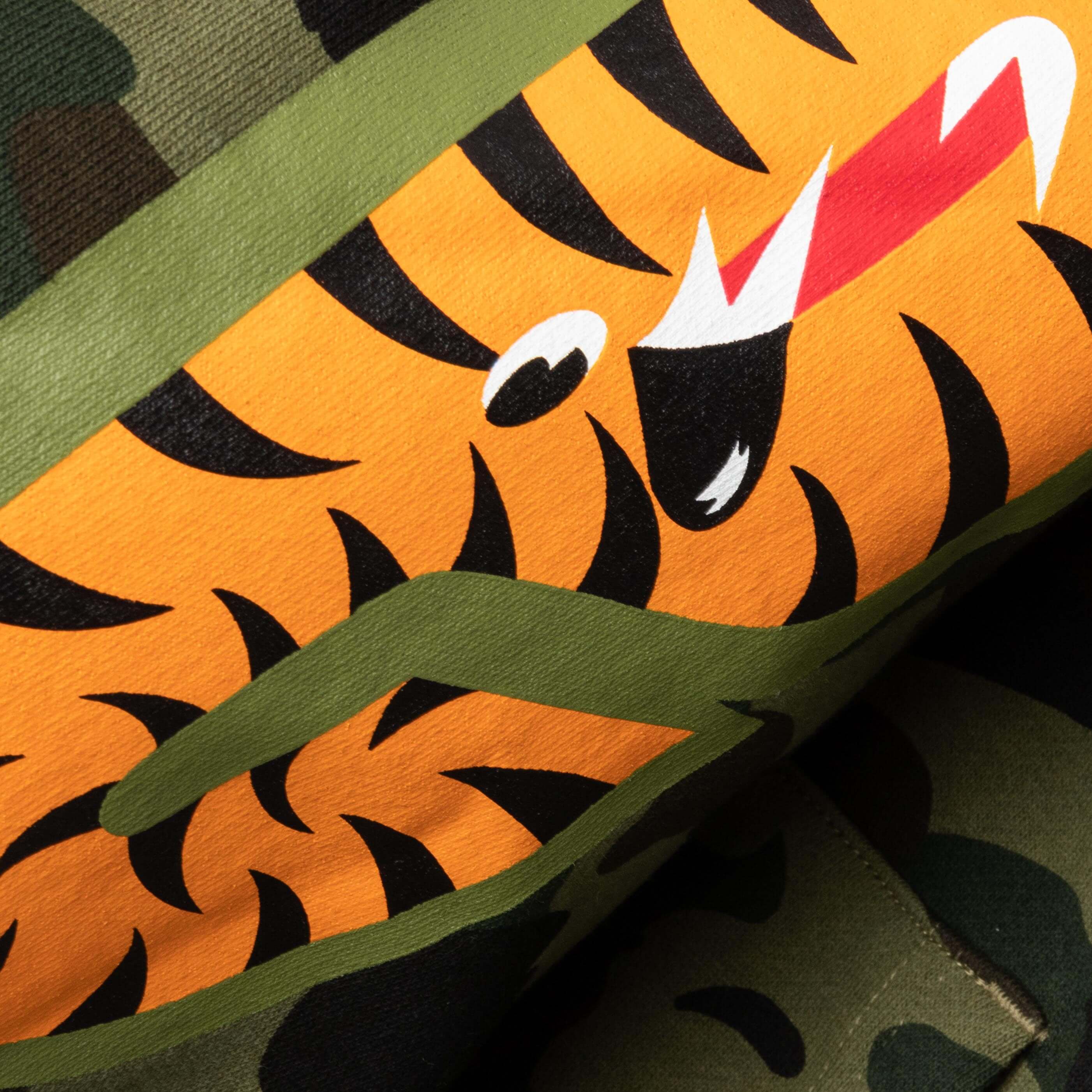 1st Camo Shark Full Zip Hoodie - Green - Image 6