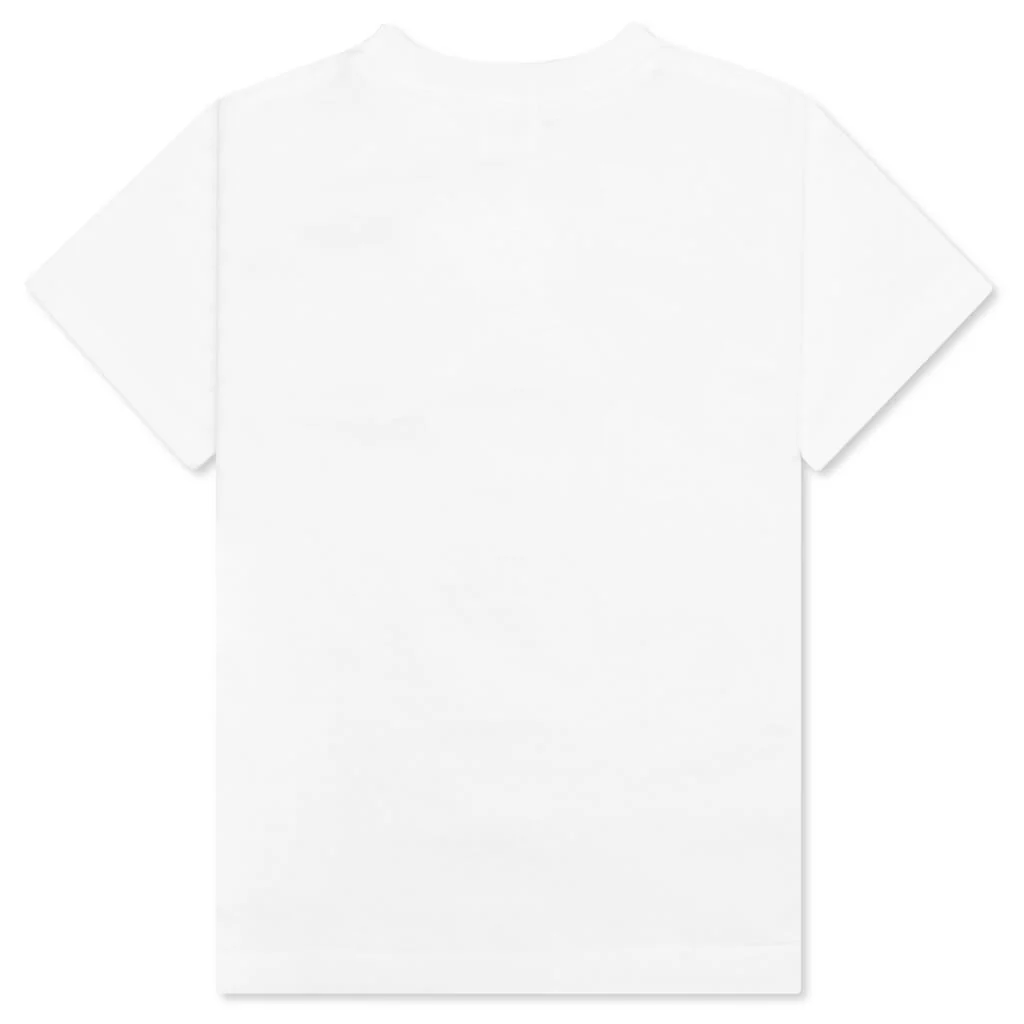 Kids 1st Camo College Tee - White/Green - Image 2