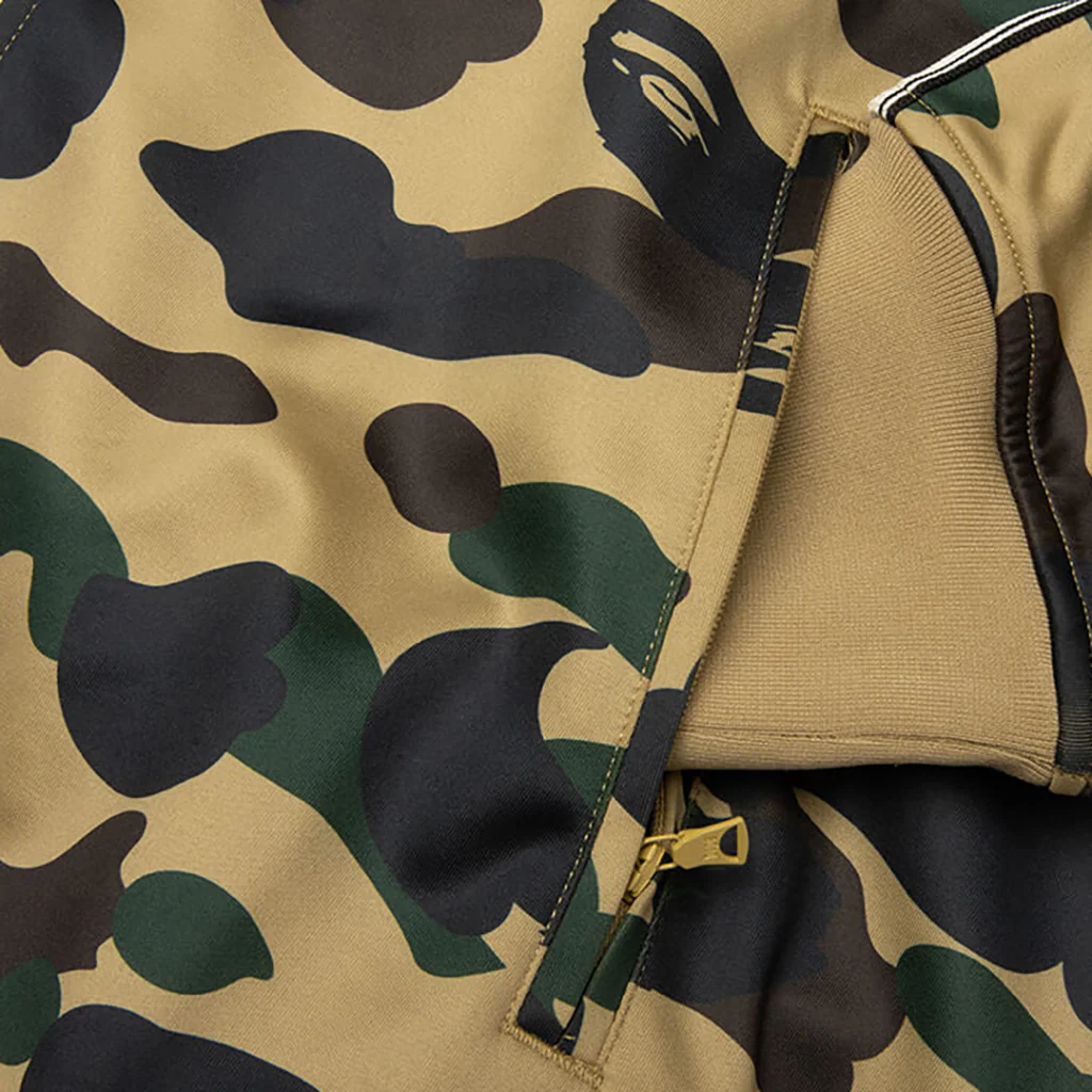 1st Camo Relaxed Fit Track Jacket - Yellow - Image 4