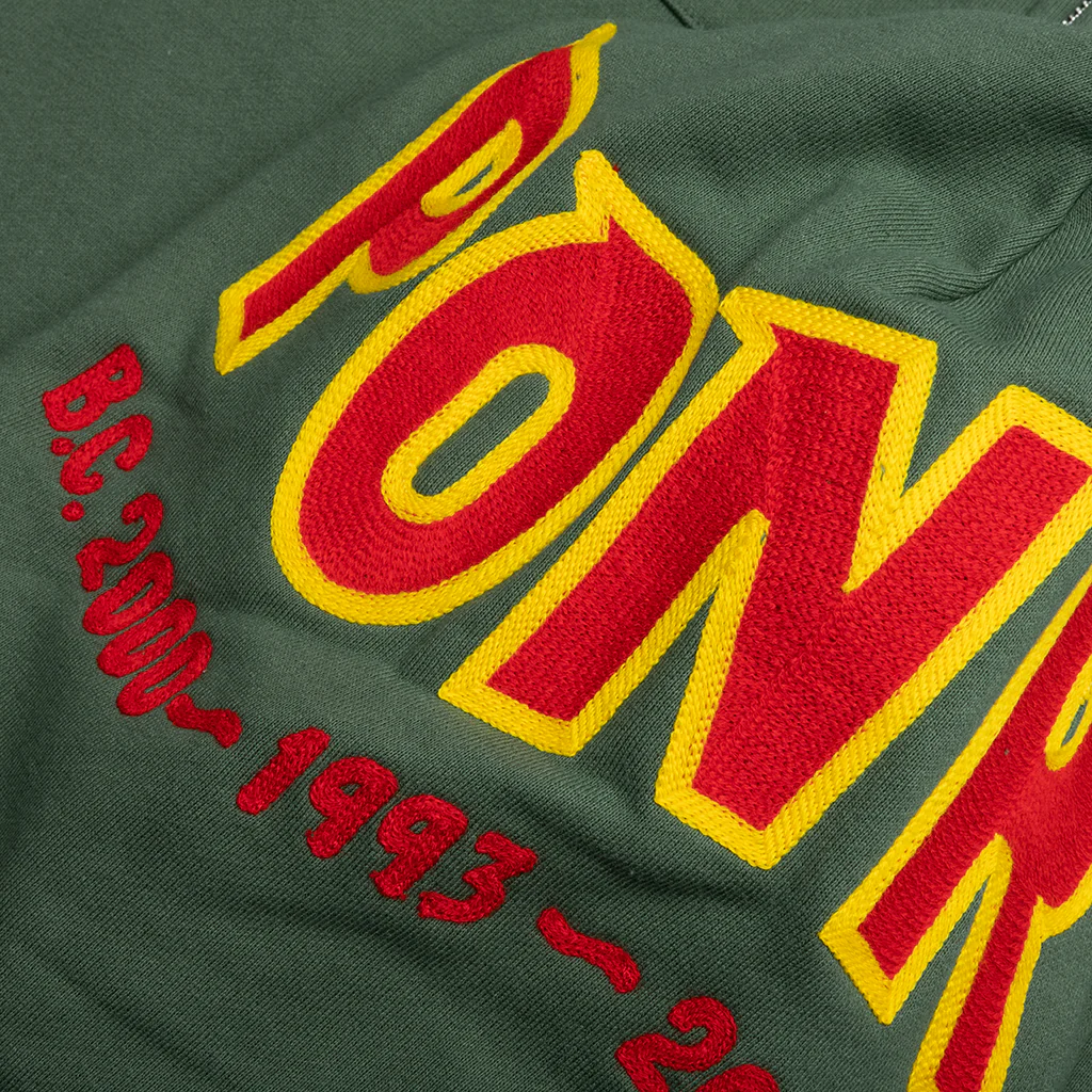 2nd Shark Full Zip Hoodie - Green - Image 4