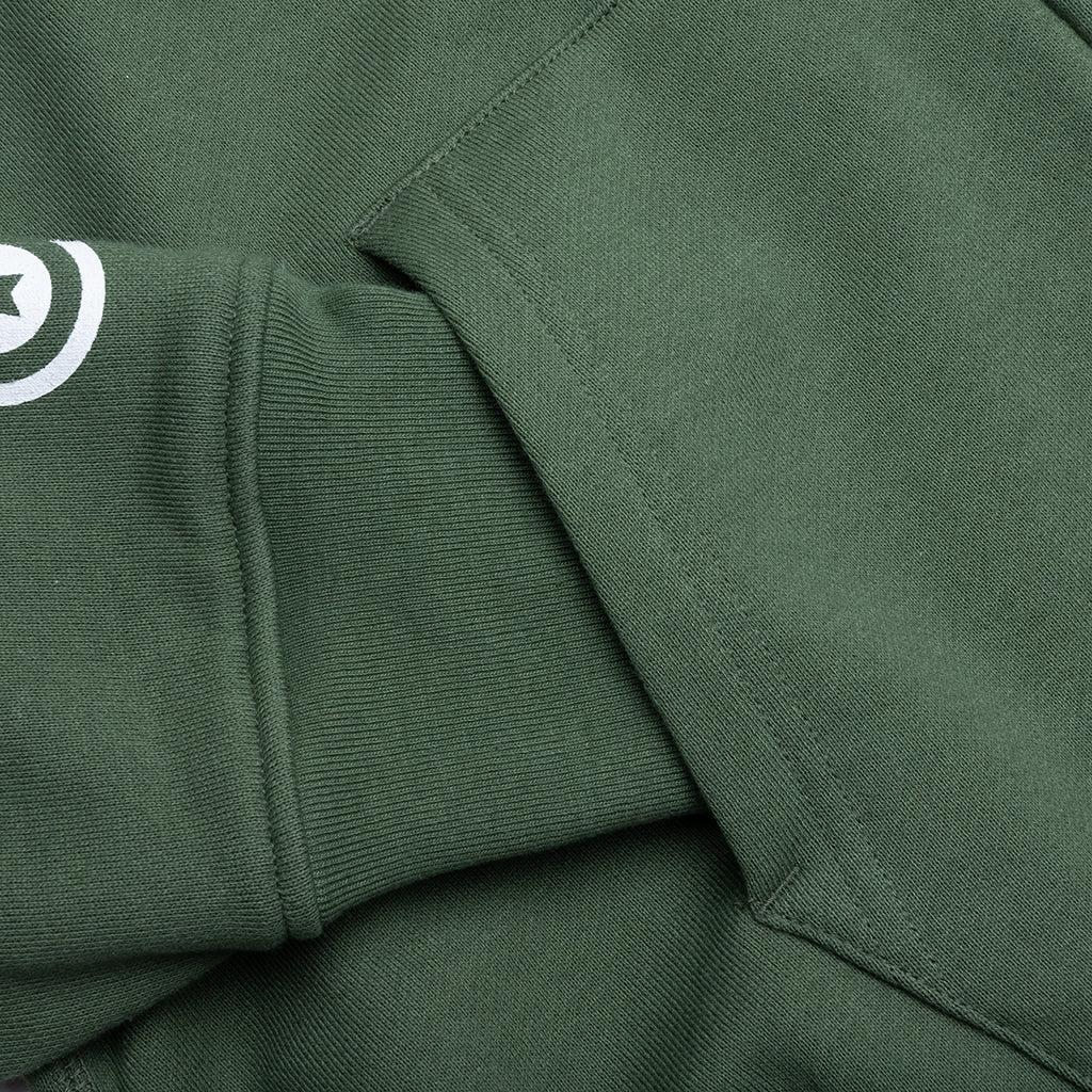 2nd Shark Full Zip Hoodie - Green - Image 5