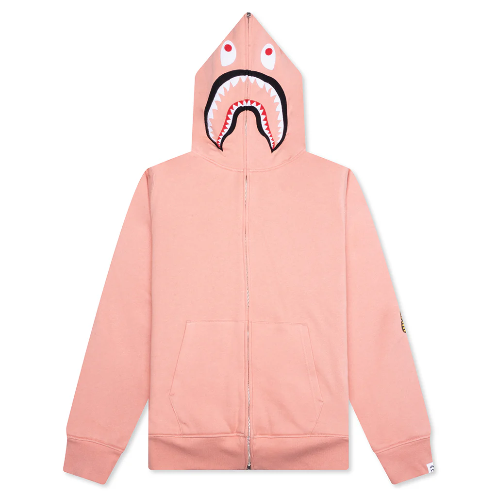 2nd Shark Full Zip Hoodie - Pink