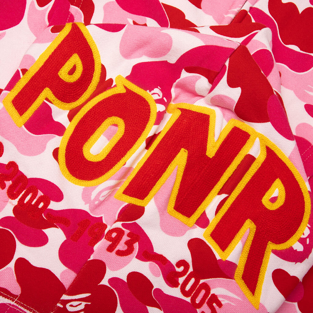 ABC Camo 2nd Shark Full Zip Hoodie - Pink - Image 5
