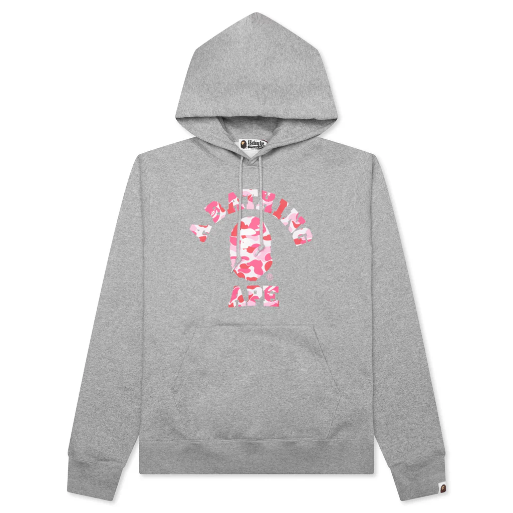 Abc Camo College Pullover Hoodie - Gray