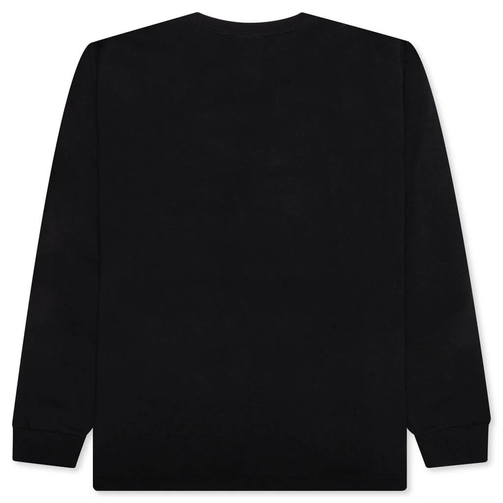 Abc Camo Japanese Letters L/S Tee - Black/Pink - Image 2