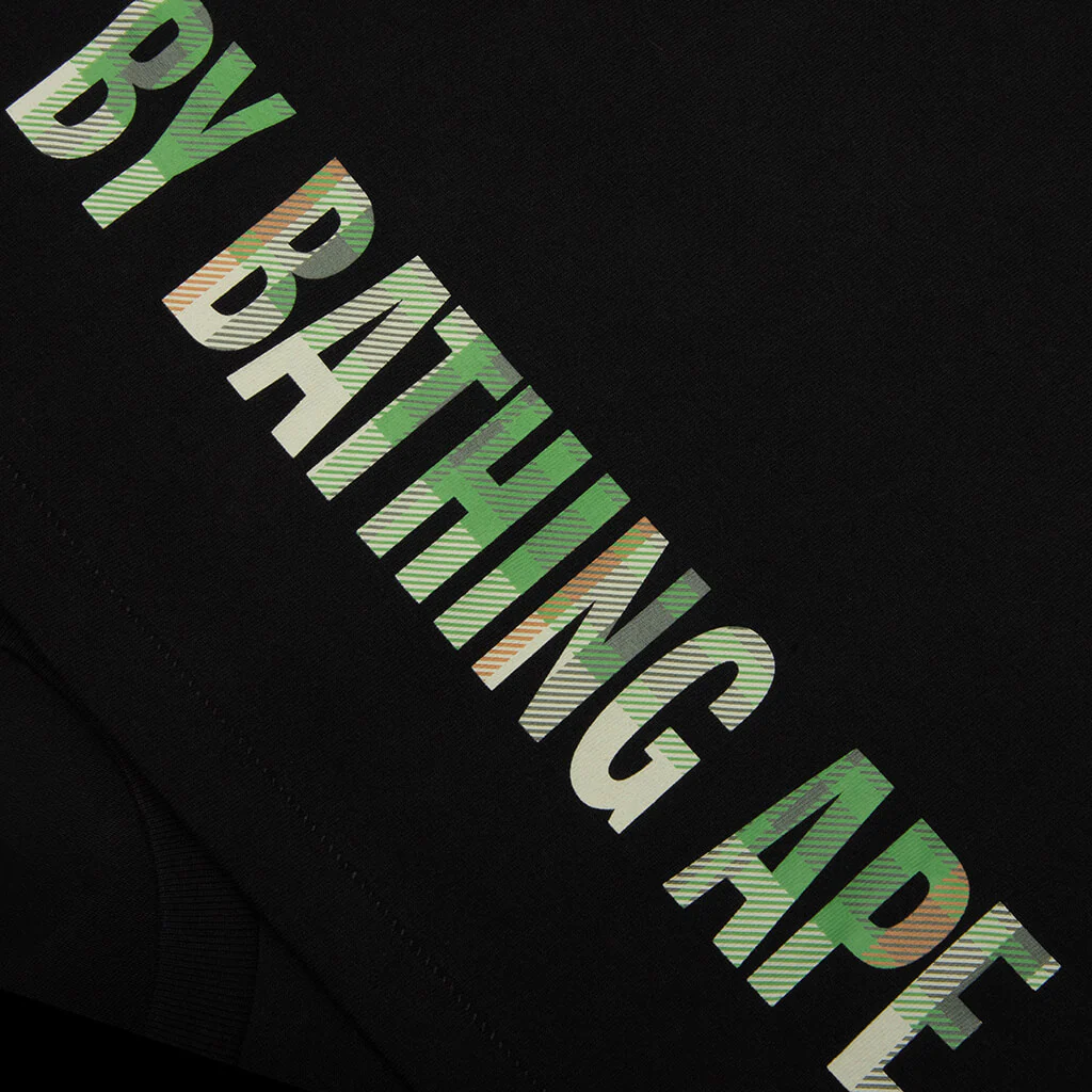 BAPE Check Ape Face Tee - Black/Green - Image 4