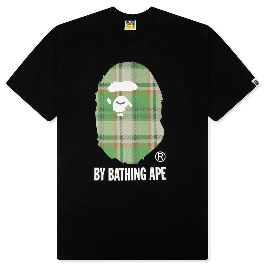 BAPE Check By Bathing Ape Tee - Black/Green