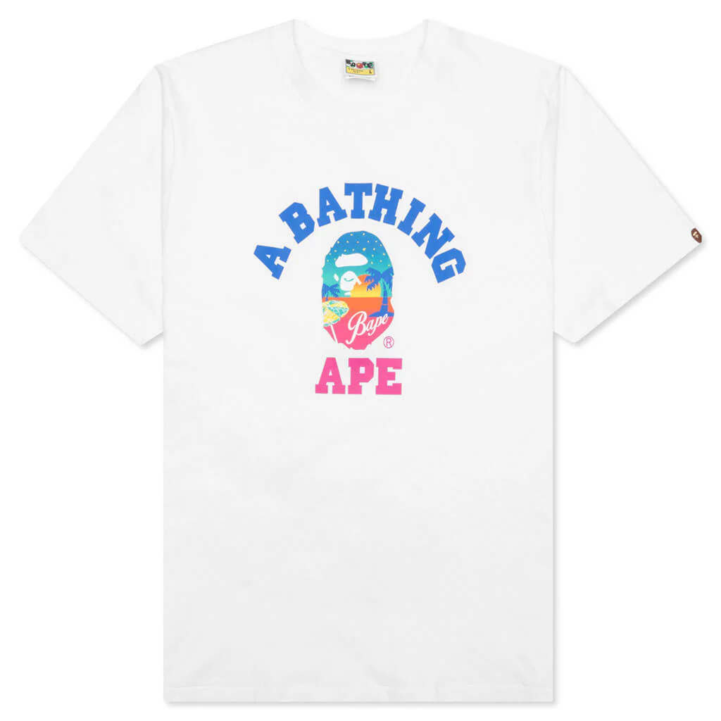 Bape Sunset Beach Tee - White