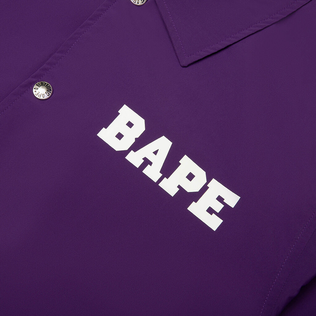 College Coach Jacket - Purple - Image 3