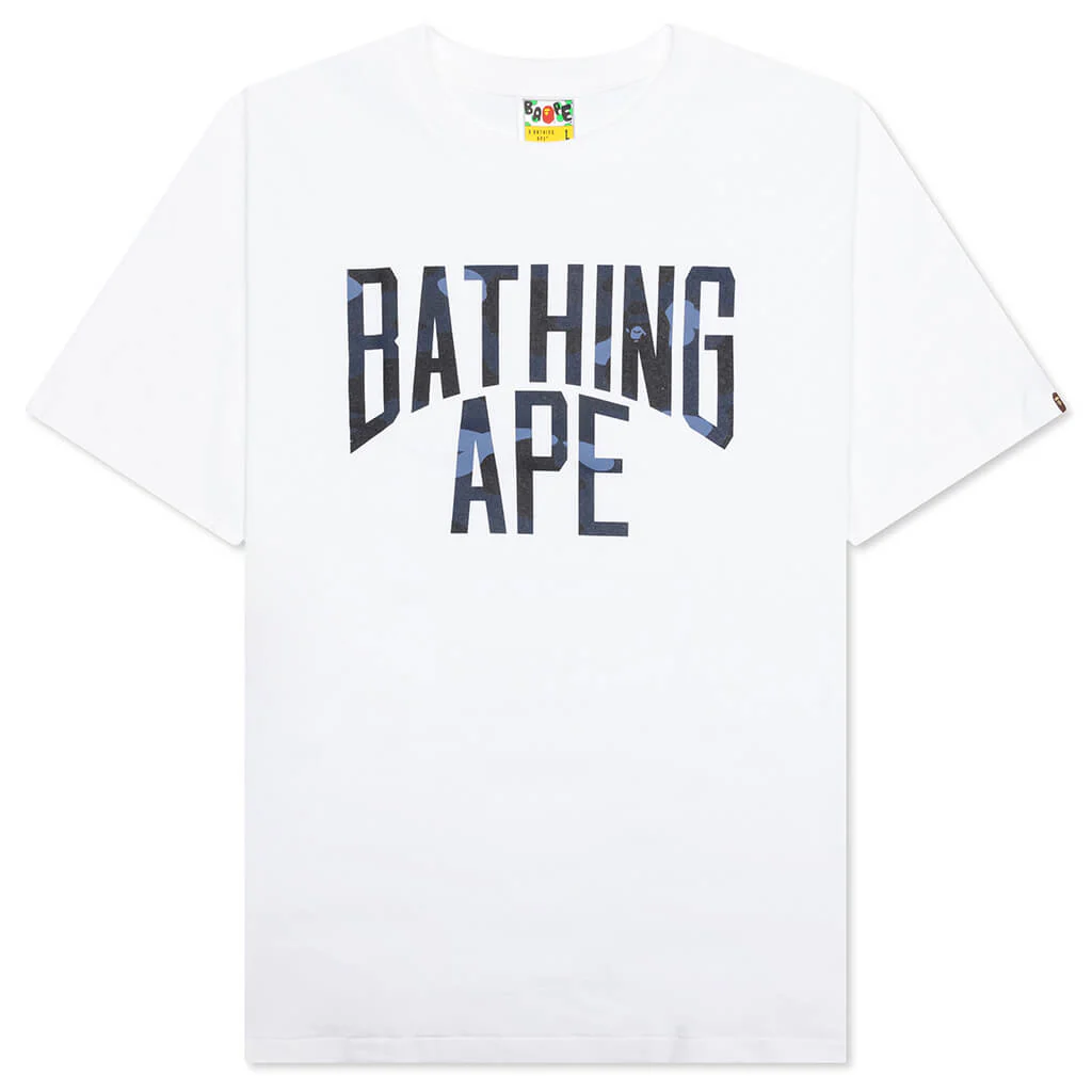 Color Camo Bathing Ape Tee - White