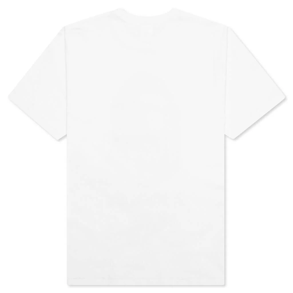 Color Camo Milo Shark Tee - White/Red - Image 2
