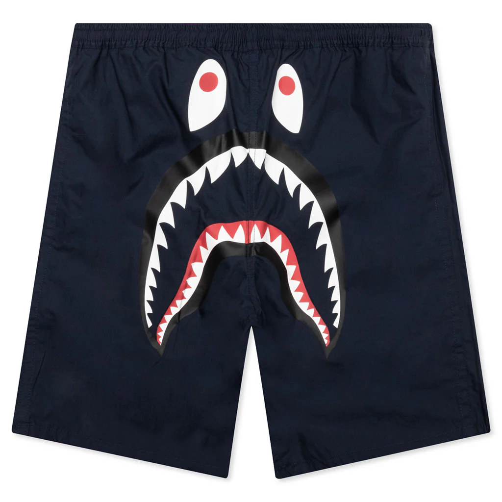 Color Camo Shark Reversible Shorts - Purple - Image 2
