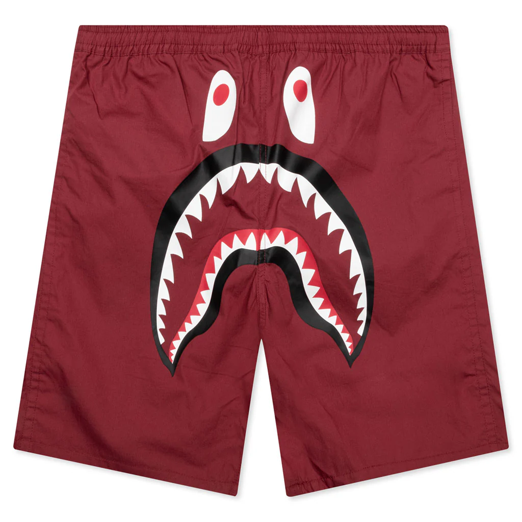 Color Camo Shark Reversible Shorts - Red - Image 2