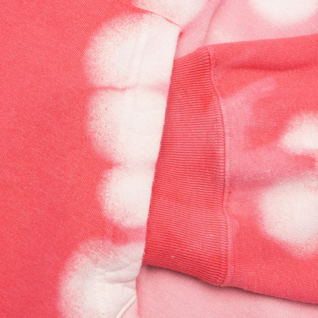 Hand Dye Shark Full Zip Hoodie - Red - Image 4