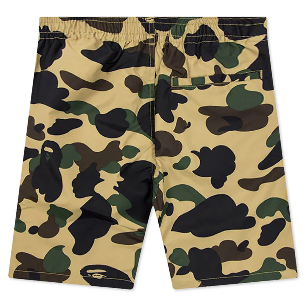 Kid's 1ST Camo Beach Pants - Yellow - Image 2