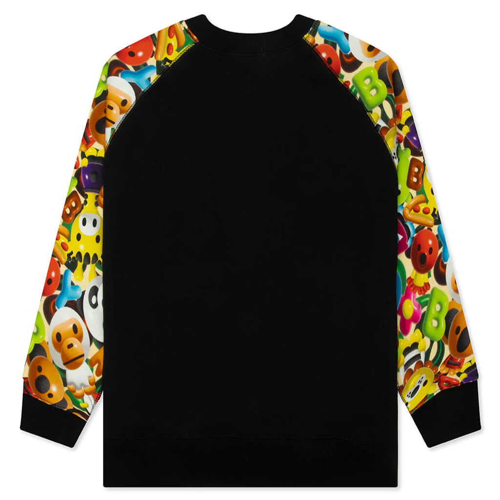 Kids 3D Milo All Friends Crewneck Sweatshirt - Black - Image 2