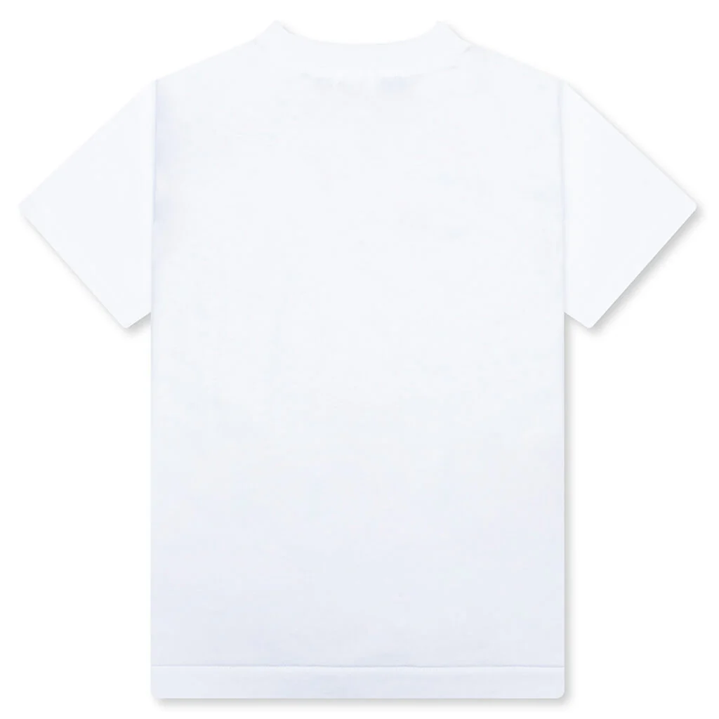 Kid's ABC Camo College Tee - White/Pink - Image 2