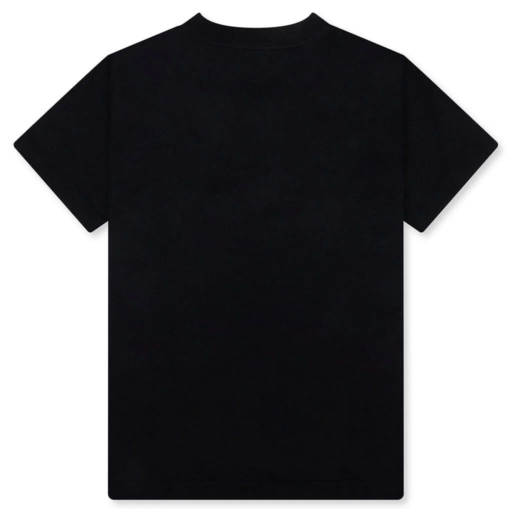 Kid's ABC Camo Milo Hoodie Tee - Black/Blue - Image 2