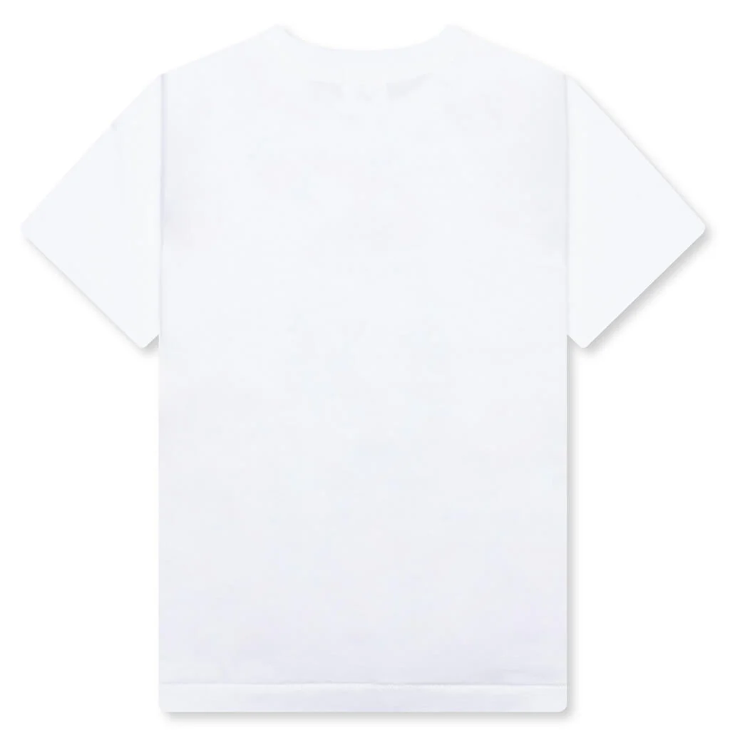 Kid's ABC Camo Milo on Big Ape Tee - White/Black - Image 2