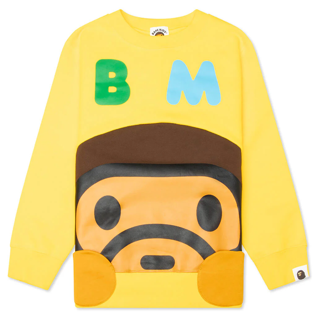 Kids Baby Milo Crewneck Sweatshirt - Yellow