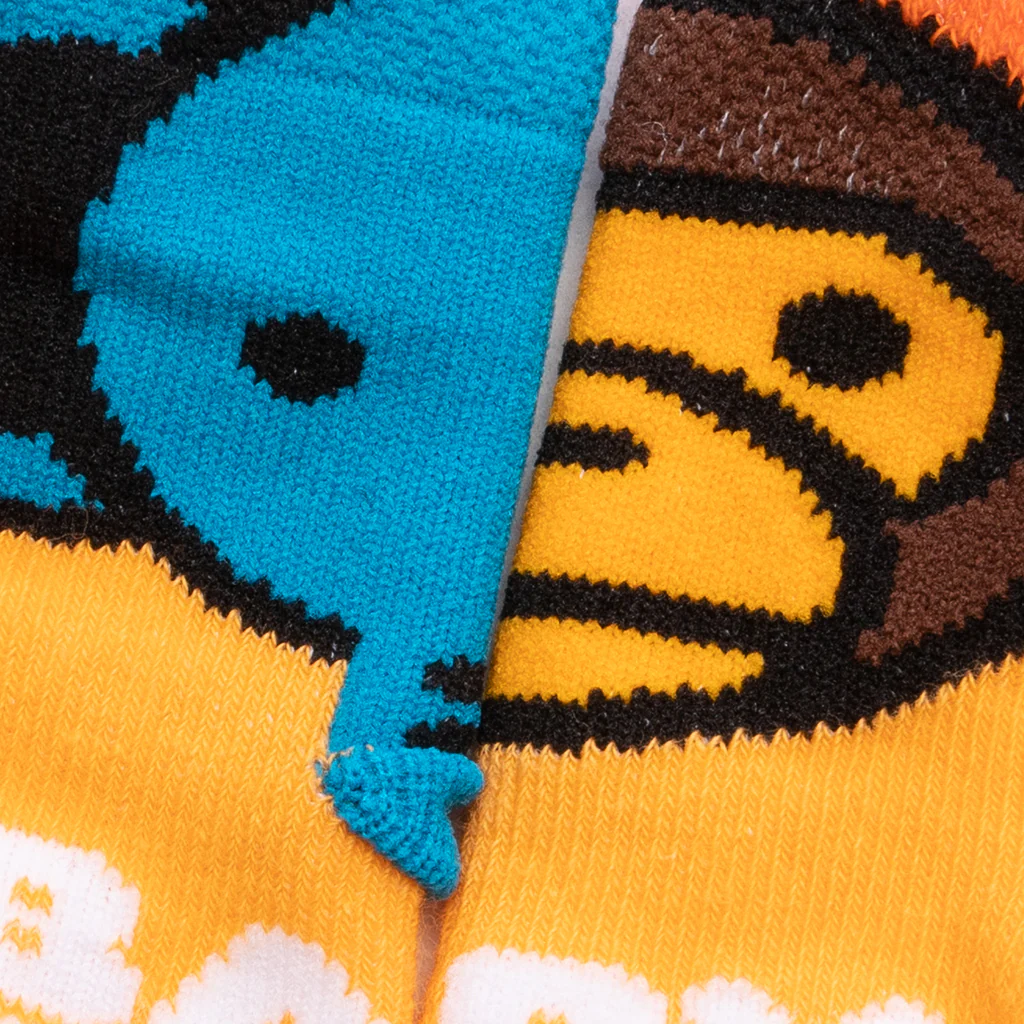 Kid's Baby Milo Friends Baby Socks - Orange - Image 2