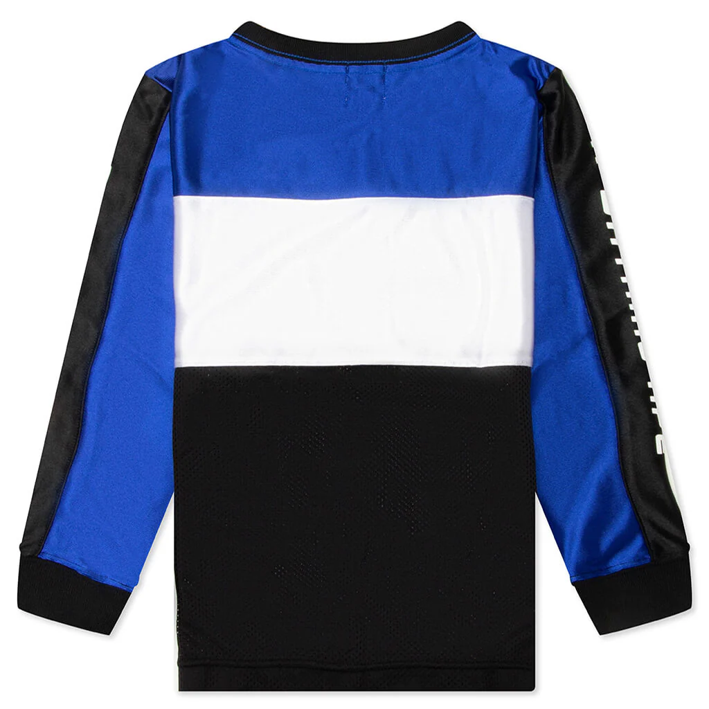 Kids BAPE Mesh L/S Tee - Blue - Image 2