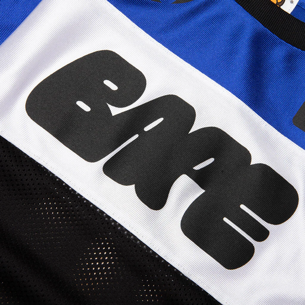 Kids BAPE Mesh L/S Tee - Blue - Image 3