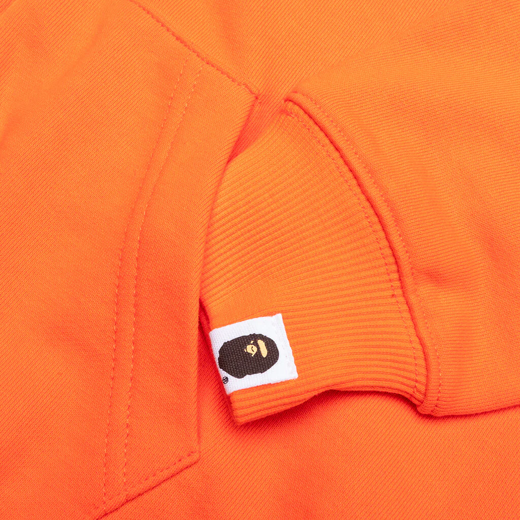 Kid's Bape Relaxed Fit Pigment Dye Zip Hoodie - Orange - Image 3