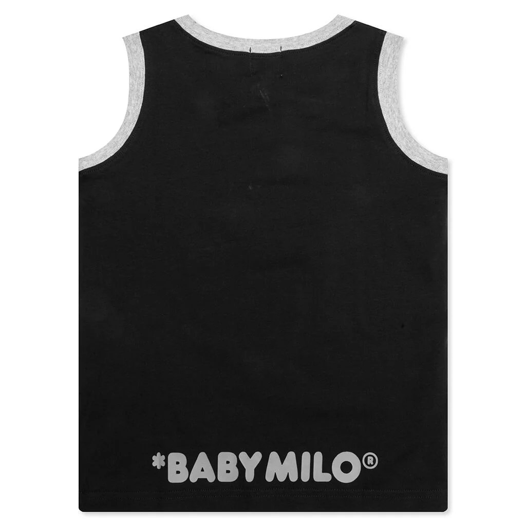Kid's Milo Face Tank Top - Black - Image 2