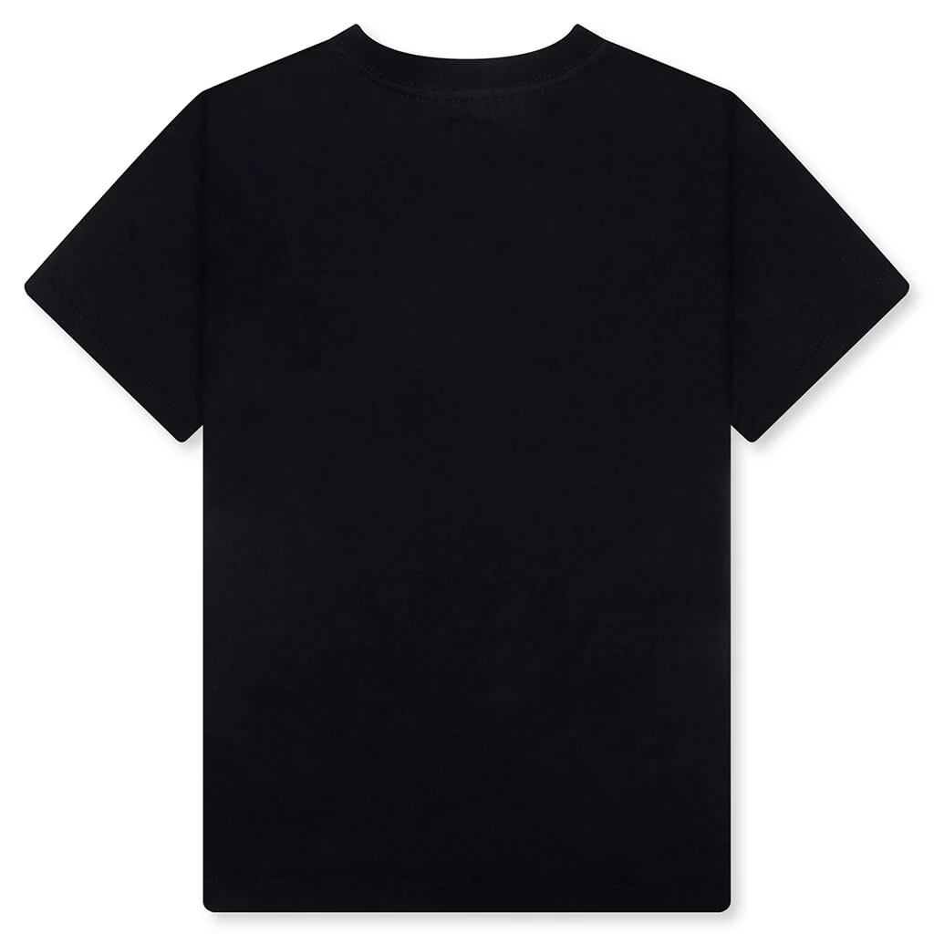 Kid's Neon Camo College Tee - Black - Image 2