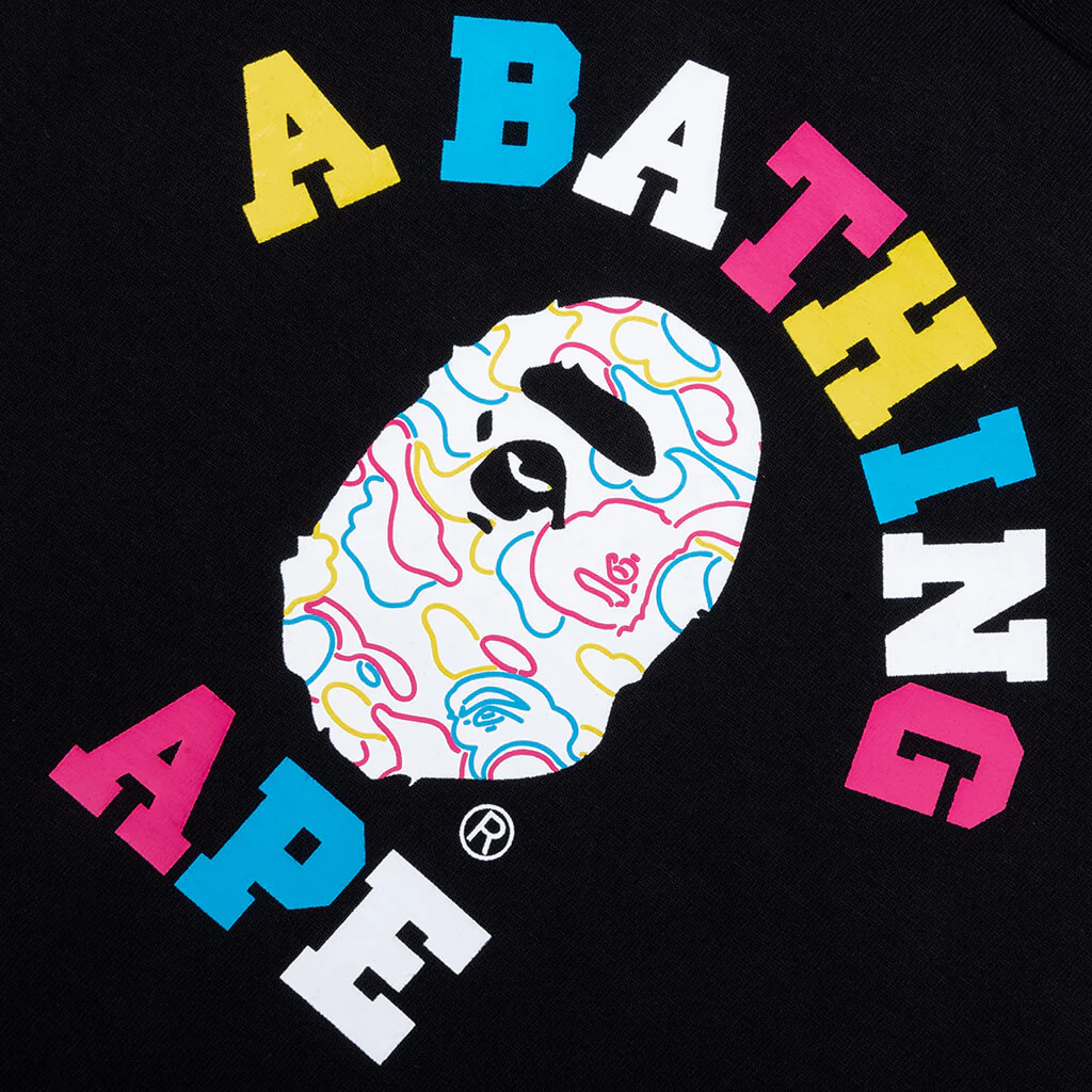 Kid's Neon Camo College Tee - Black - Image 3