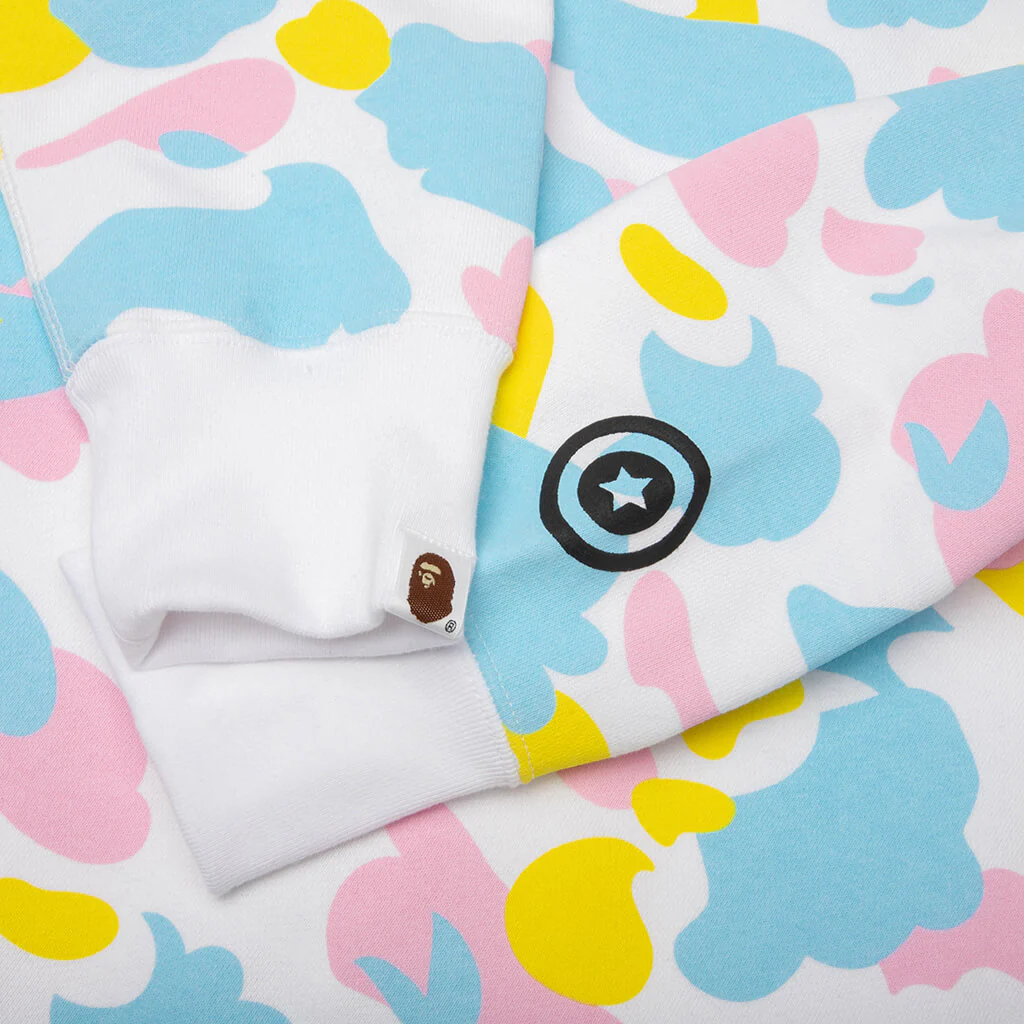 New Multi Camo Baby Milo Regular Fit Full Zip Hoodie - White - Image 5