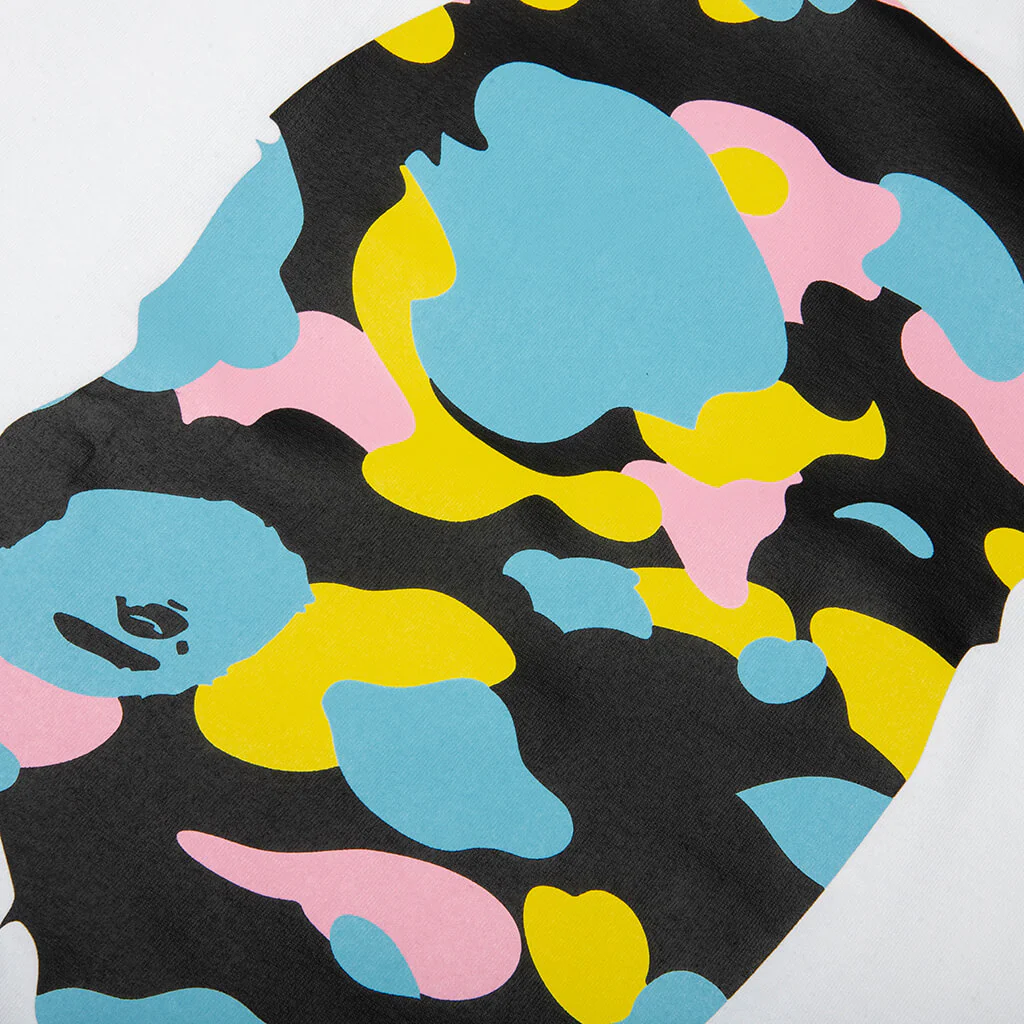 New Multi Camo Big Ape Head Tee - White - Image 5