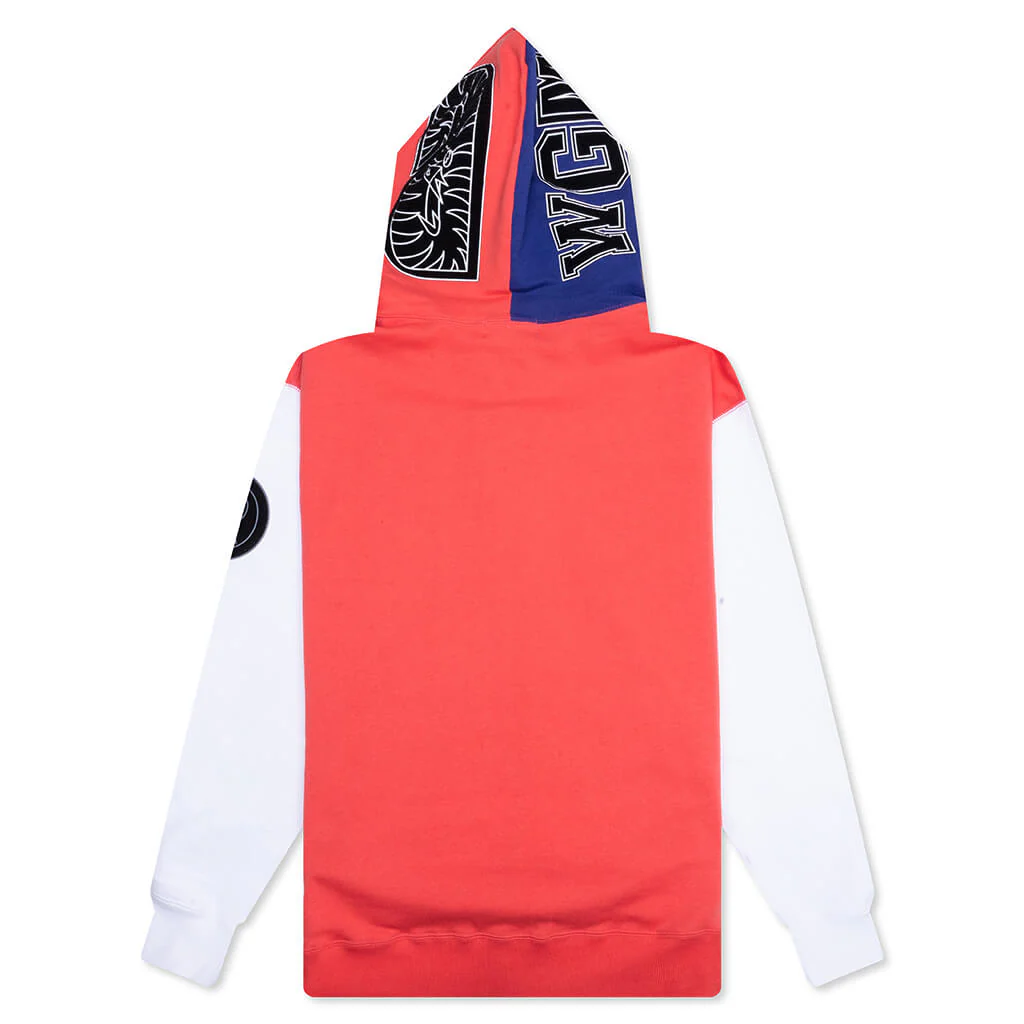Shark Full Zip Hoodie Japan - Red - Image 2