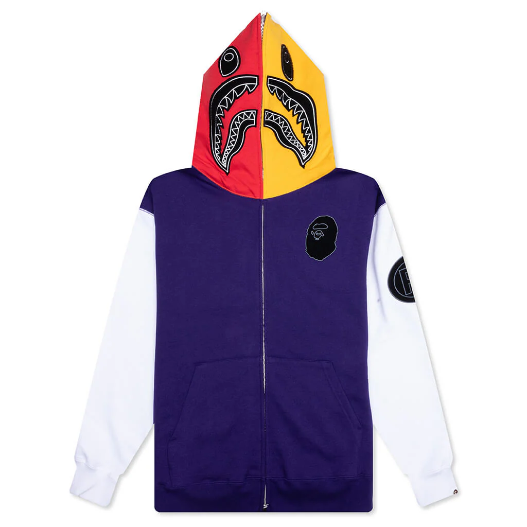 Shark Full Zip Hoodie US - Navy