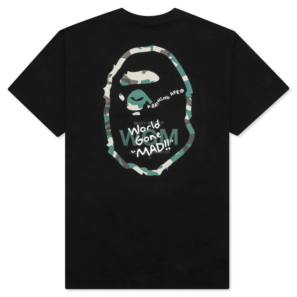 Woodland Camo Wgm Ape Head Tee - Black - Image 2