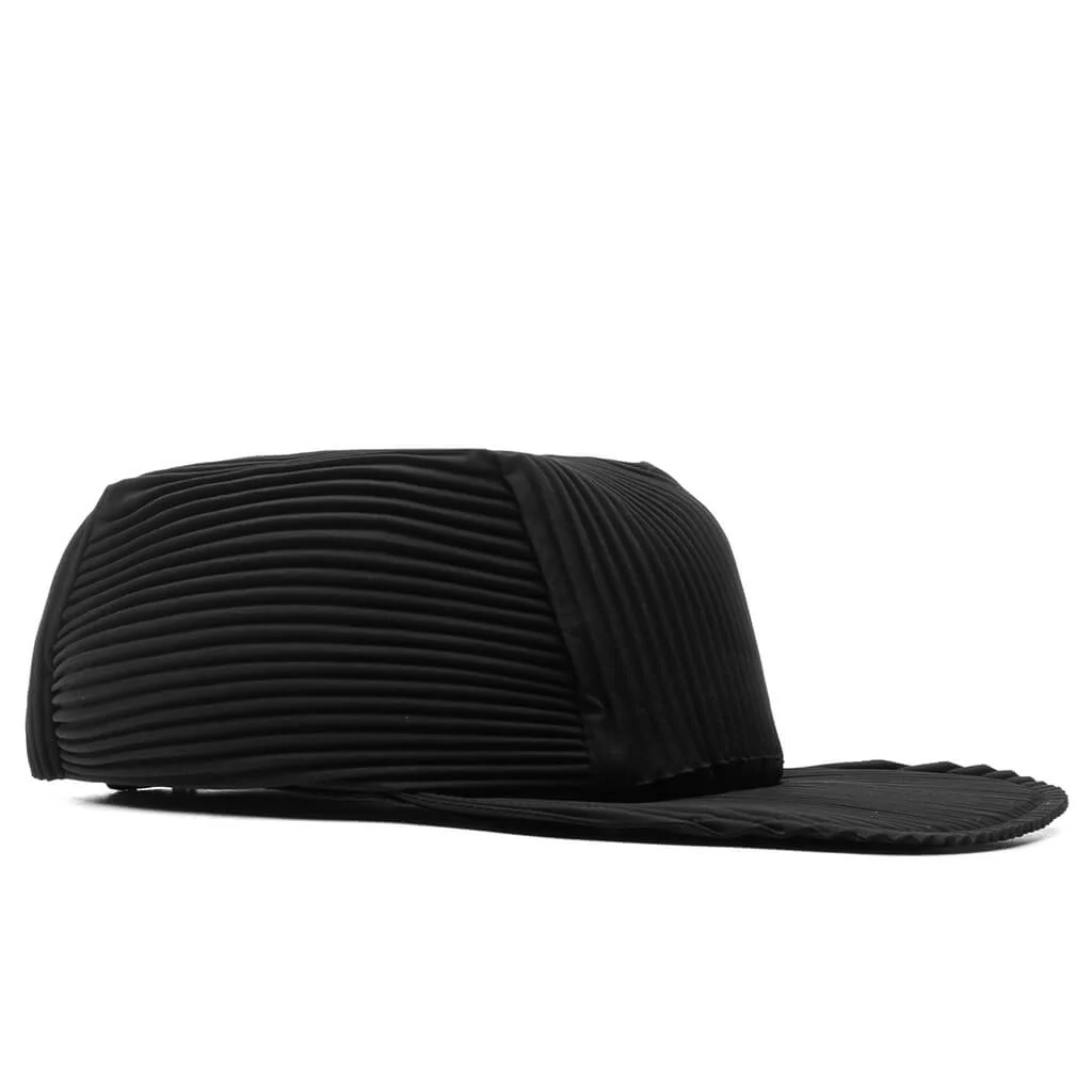 Pleats Cap - Black - Image 2