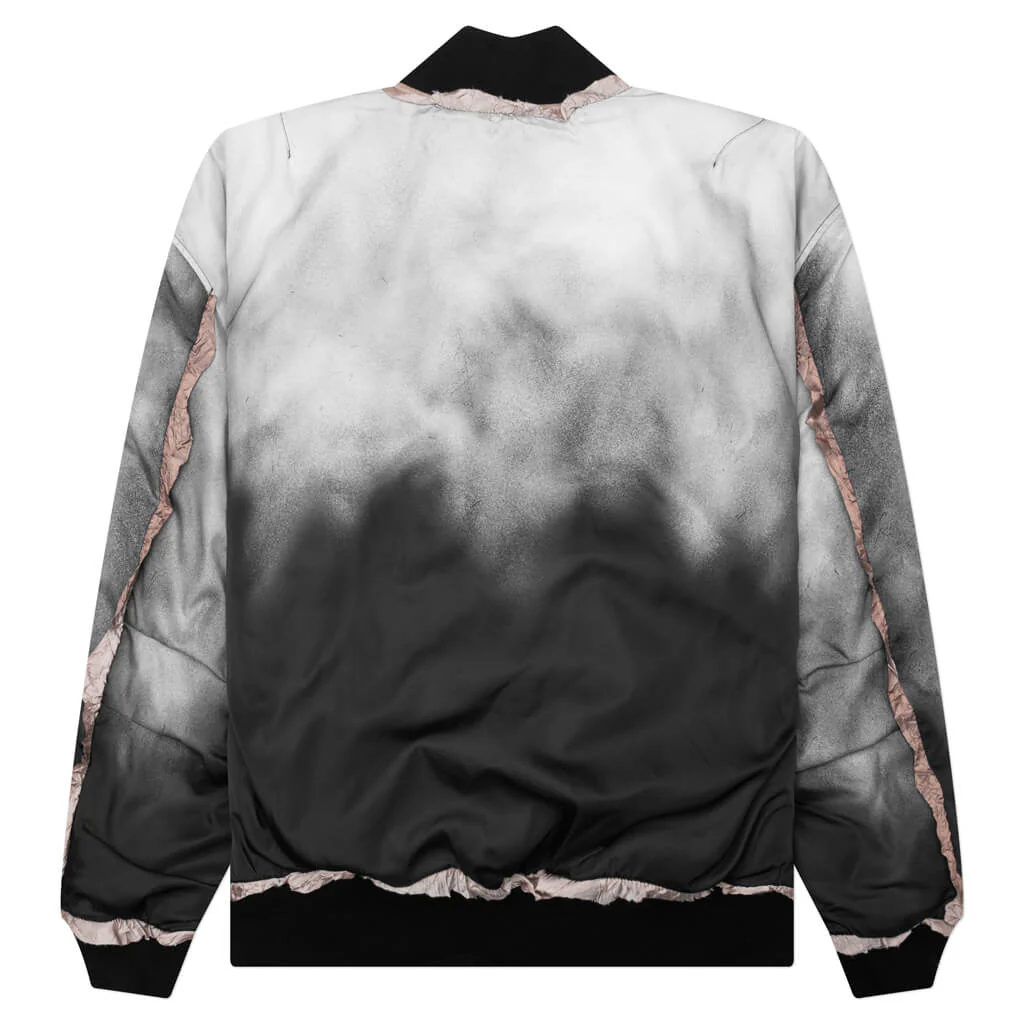 Ocari Nylon Bomber Jacket - Faded Black - Image 2