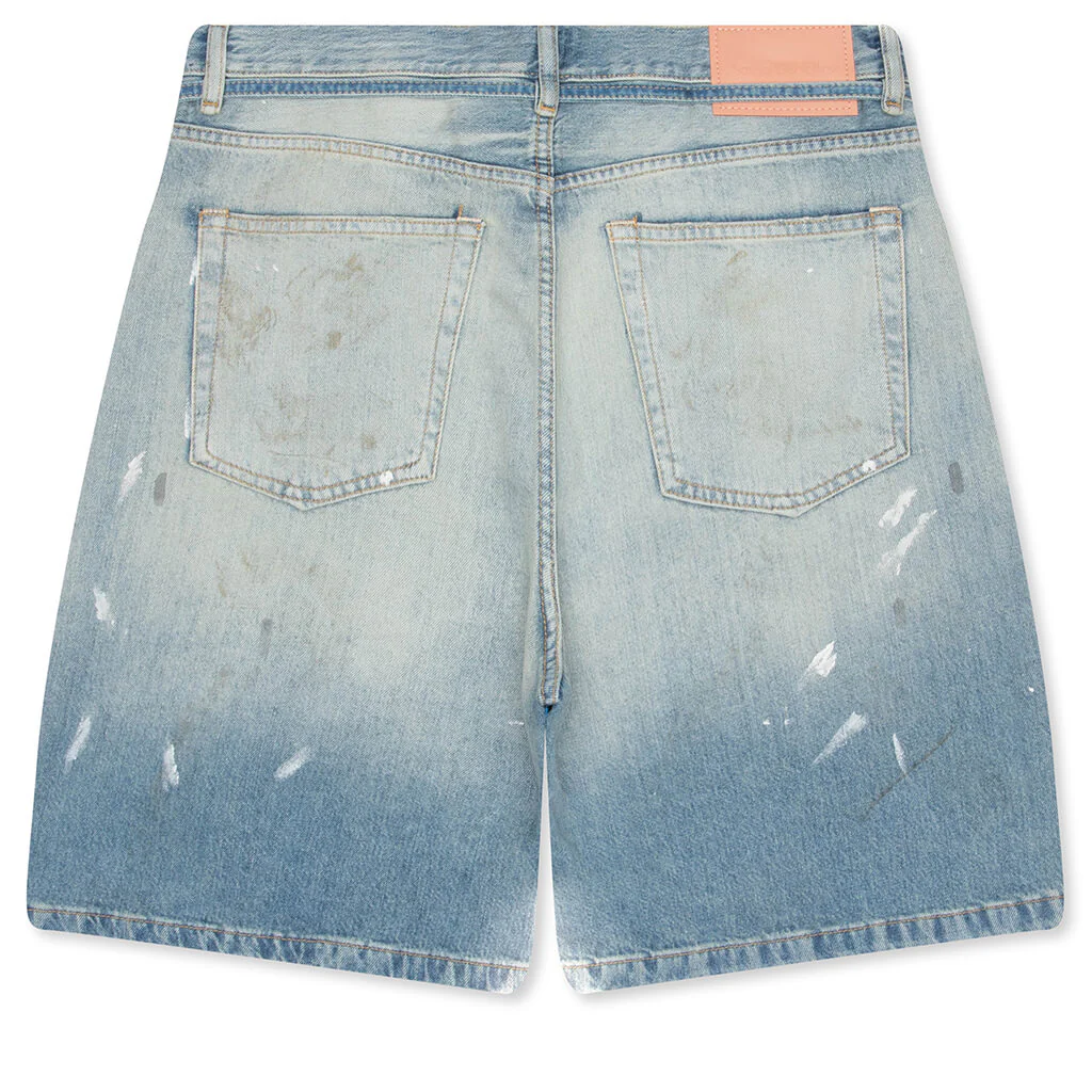 Denim Shorts - Light Blue - Image 2