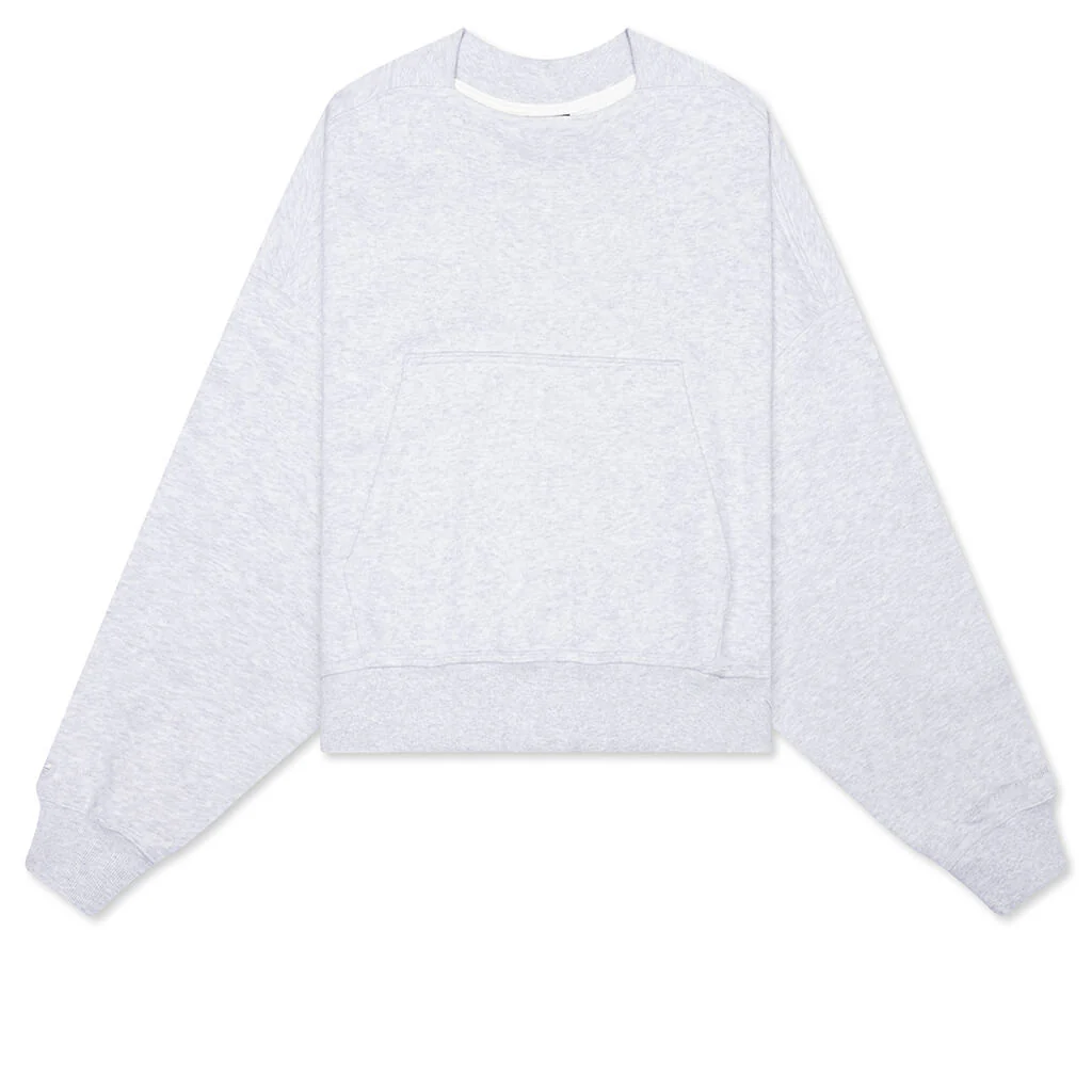 Adidas x Bad Bunny Heavy Crew Neck & Hooded Balaclava Sweatshirt - Light Grey Heather