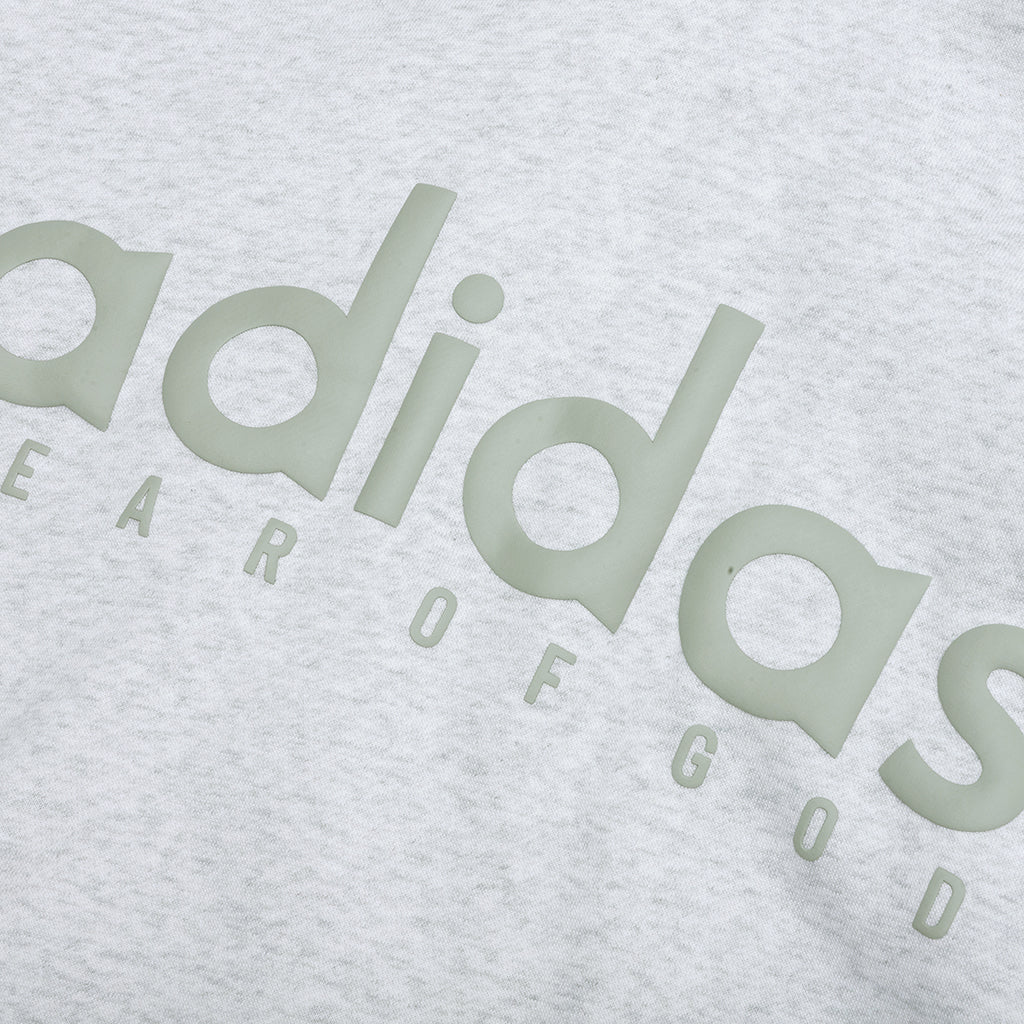 Fear of God Athletics x Adidas Cotton Fleece Hoodie - Light Heather Grey - Image 3