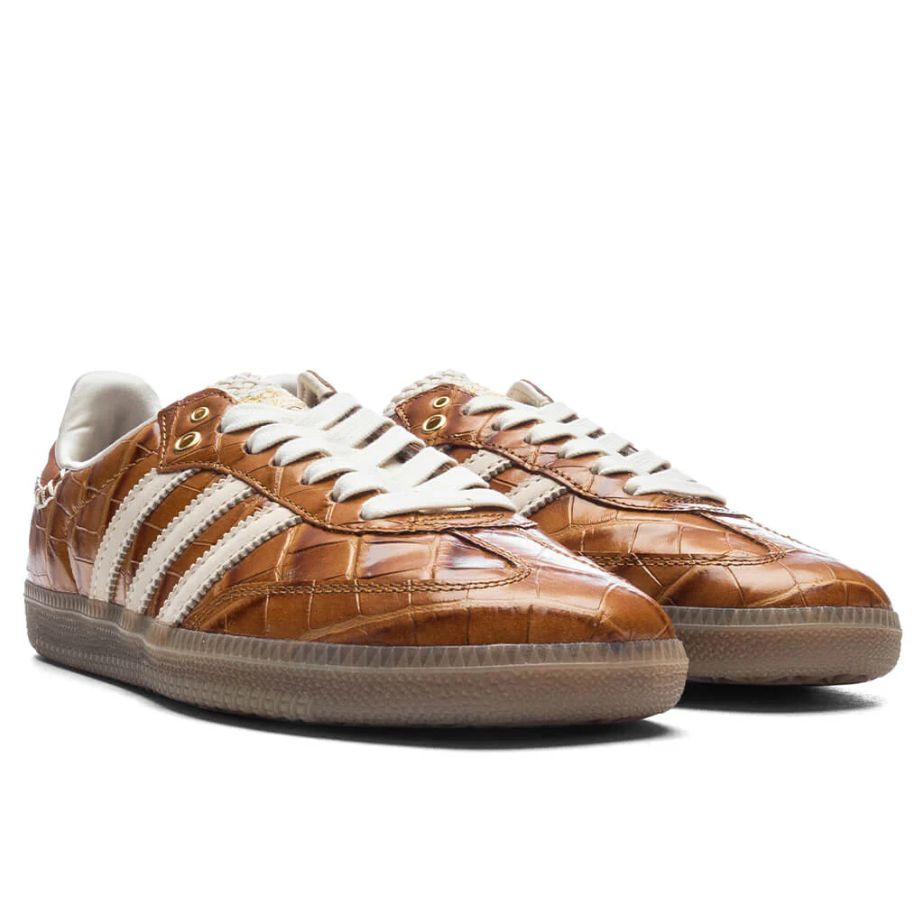 Adidas x Wales Bonner Samba - Supcol/Wonwhi/Nbrown - Image 2