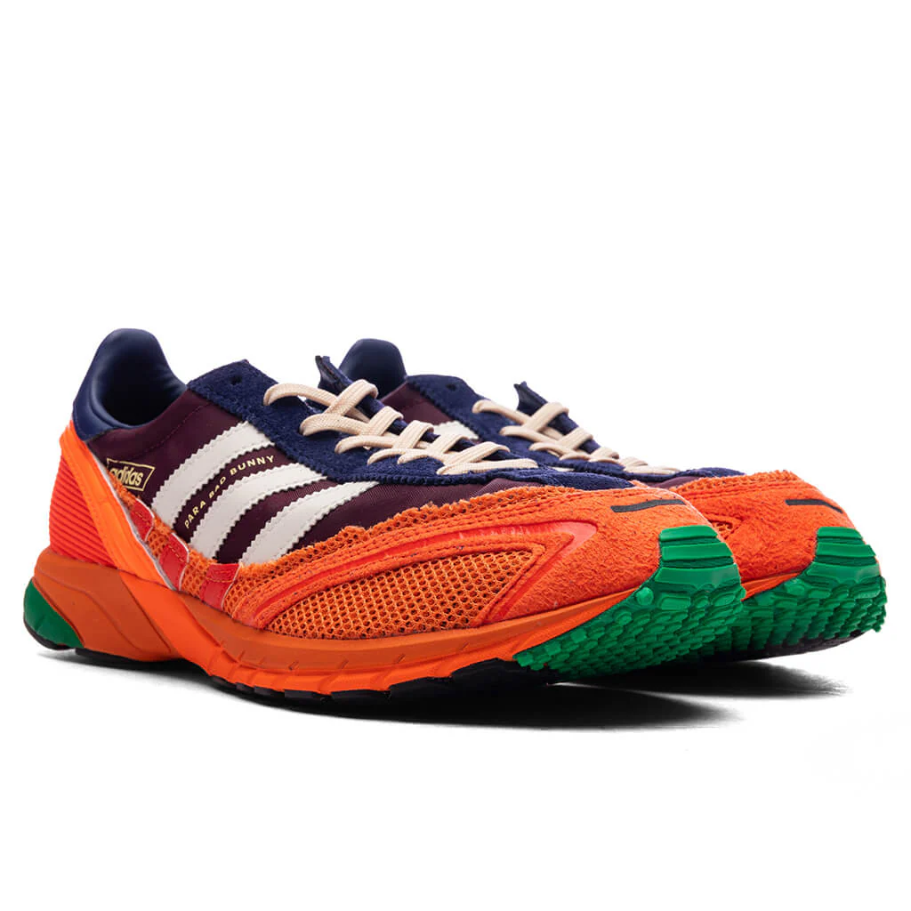 Adidas Originals x Bad Bunny Adizero SL72 - Maroon/Cloud White/Semi Solar Red - Image 2