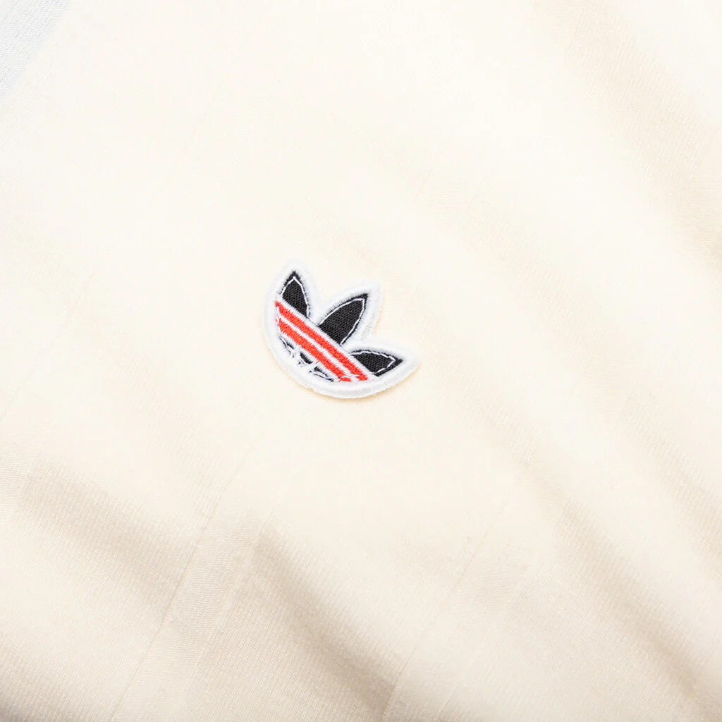 Adidas Originals x CLOT Rib Tee by Edison Chen - Cream White/Green Night - Image 4