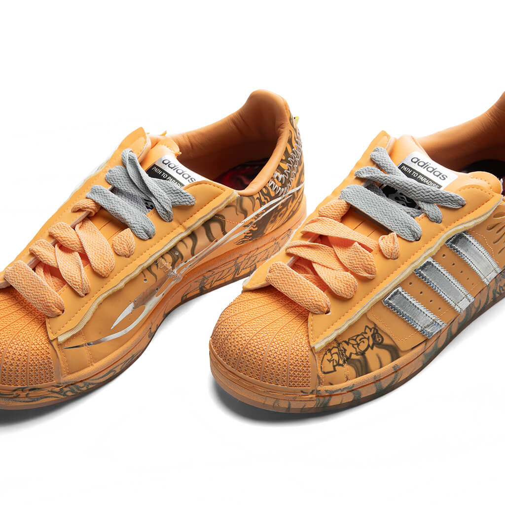 Adidas x Hellstar Superstar II 'Creamsicle' - Hazy Orange/Silver Metallic/Core Black - Image 3