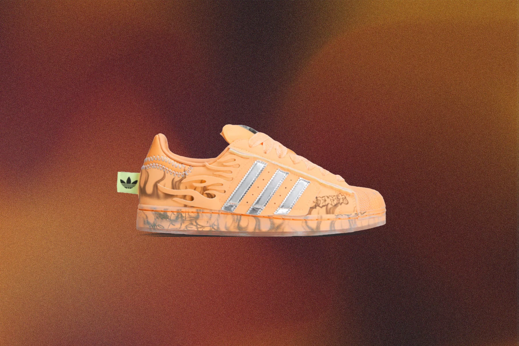 Adidas x Hellstar Superstar II 'Creamsicle' - Hazy Orange/Silver Metallic/Core Black - Image 7