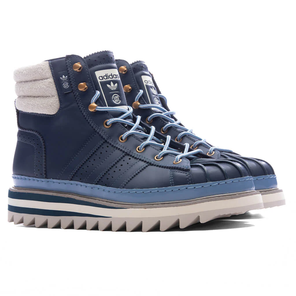 Adidas x CLOT Pro Model By Edison Chen - Mineral Blue/Cream White - Image 2