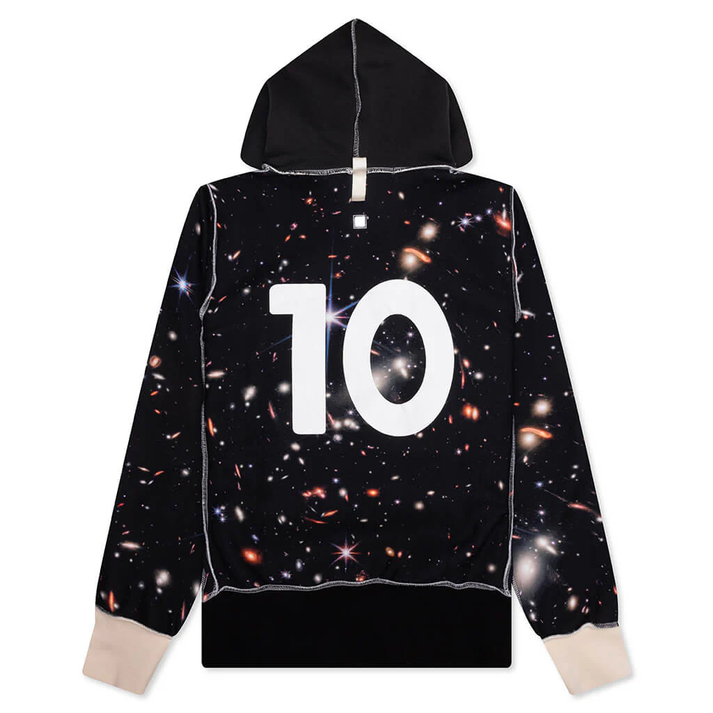Birthstone Hooded Sweatshirt: 10 - Space Print - Image 2