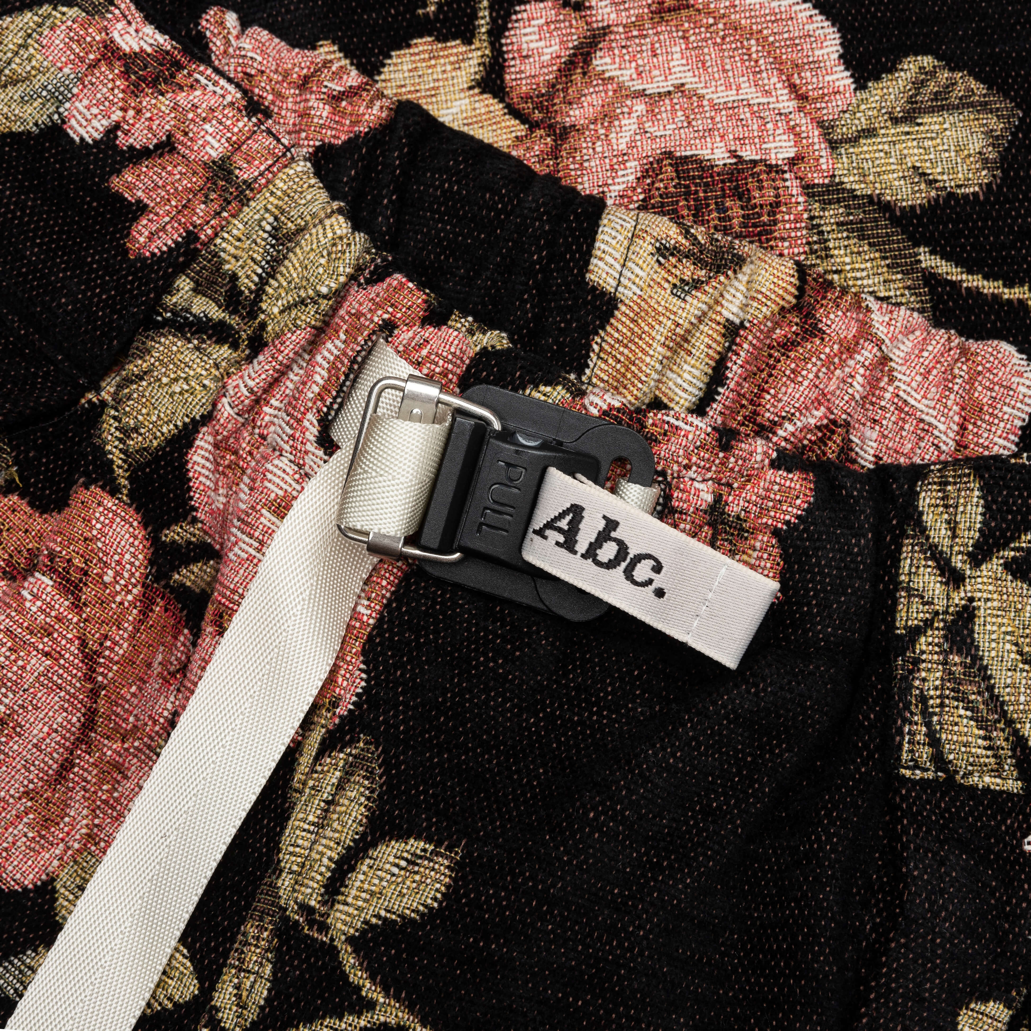 Abc. Floral Jacquard Waterproof Shorts - Black - Image 3