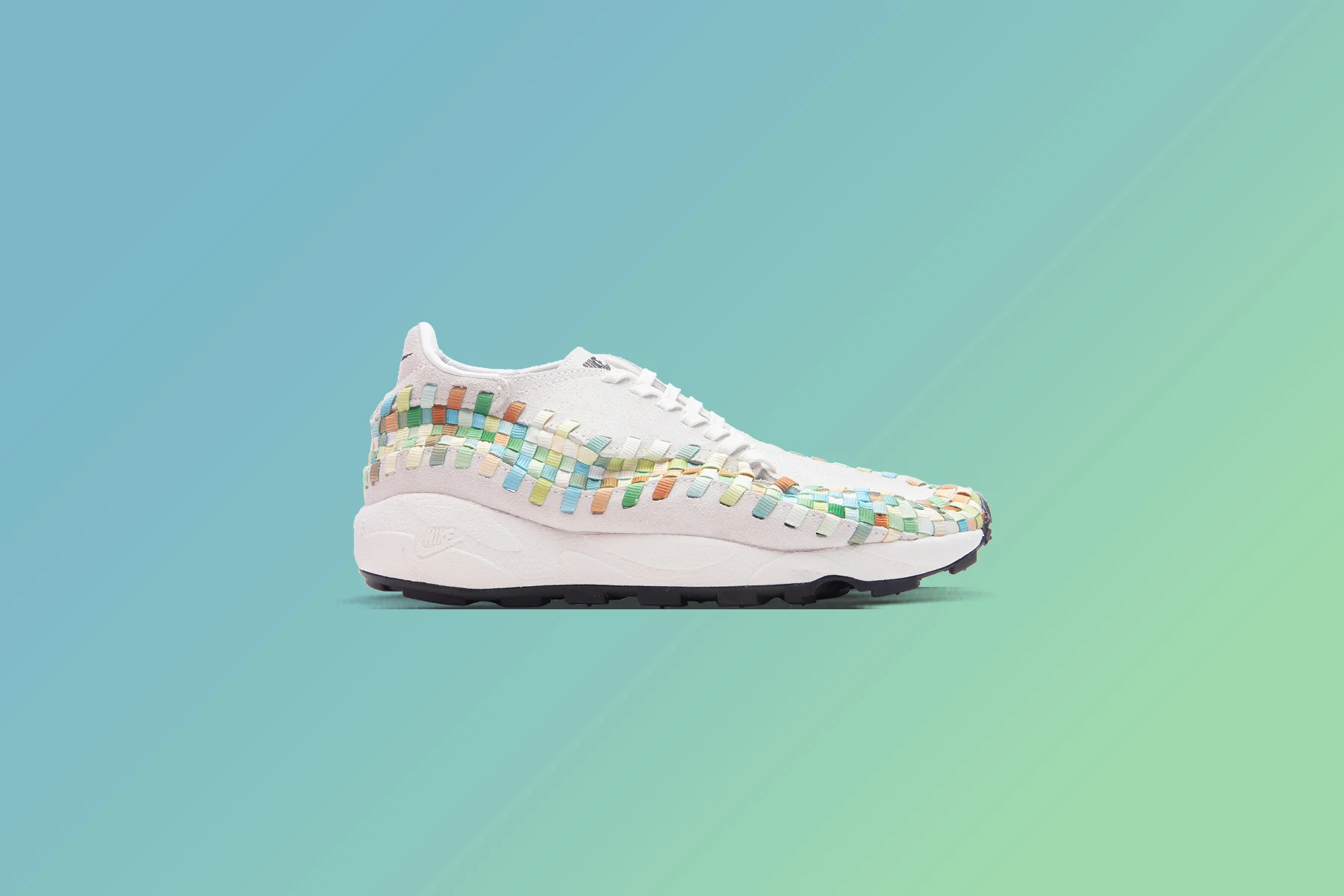 Women's Air Footscape Woven - Summit White/Black/Multi-Color - Image 5